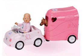 808-061 Автомобиль с фургоном для лошадки для куклы my mini BABY born