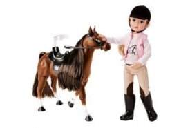 876-633 ZAPF Creation Jolina Кукла Наездница с лошадью, 34 см